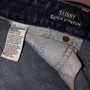 American Eagle Outfitters Skinny Super Stretch Jeans - Dark Blue